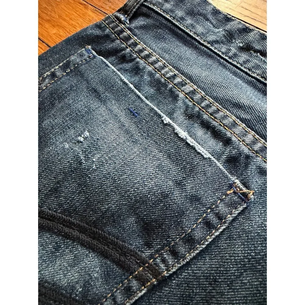 KENNETH COLE Reaction Straight Distressed Jeans Mens sz 32/32